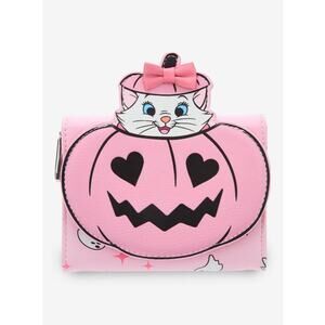 NWT Disney The Aristocats Marie Halloween Pink Zip Wallet